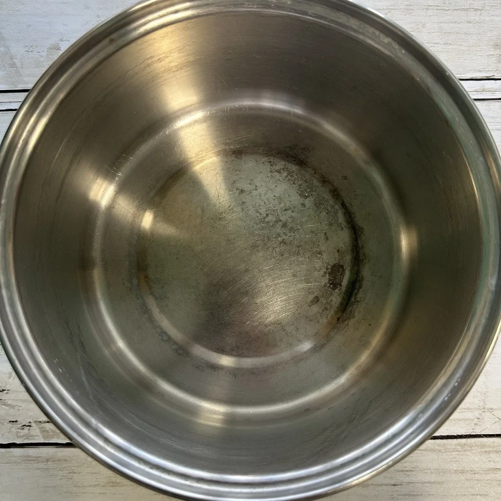 5 Piece Lifetime T304 Stainless Steel Custom Designed Pans 3 Pans LIDS NOT ORIGI
